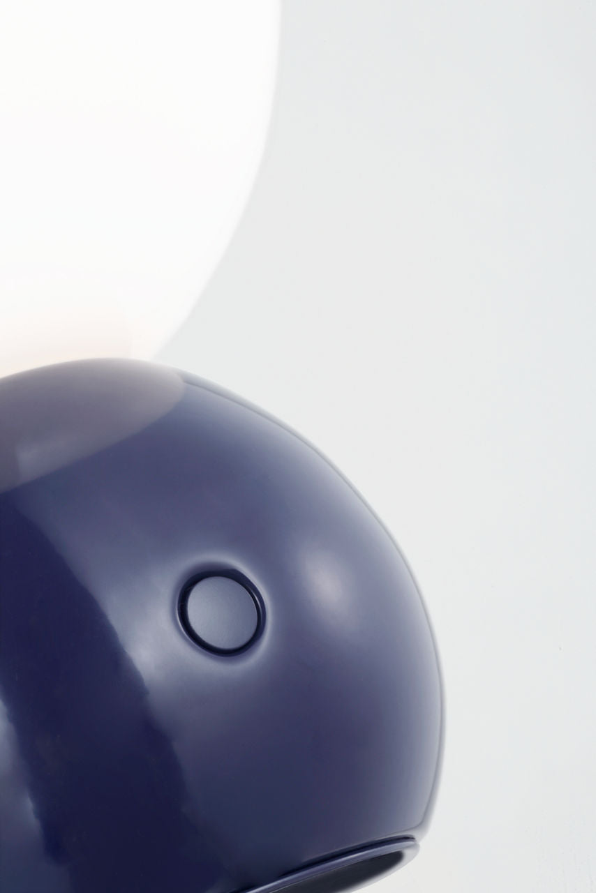 Suki Rechargeable Mini Table Lamp Navy Bulbs Inc