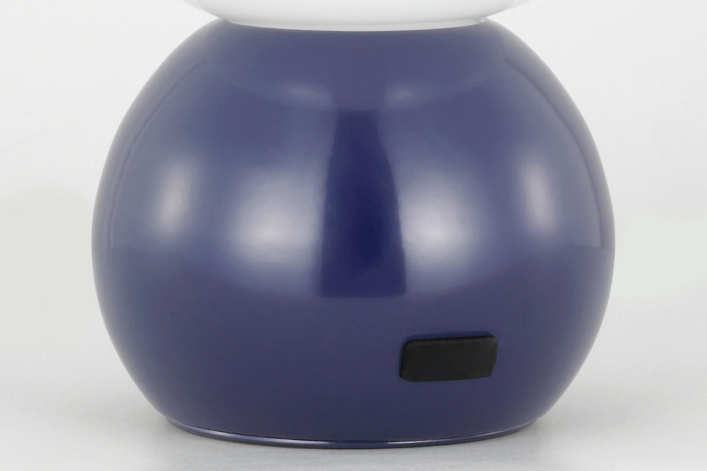 Suki Rechargeable Mini Table Lamp Navy Bulbs Inc