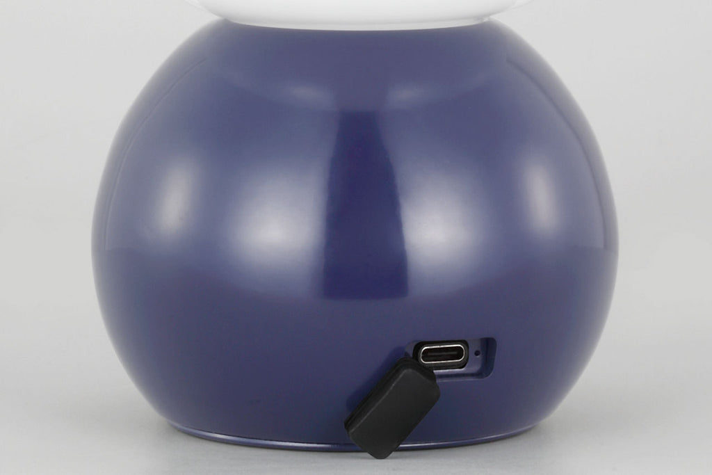 Suki Rechargeable Mini Table Lamp Navy Bulbs Inc