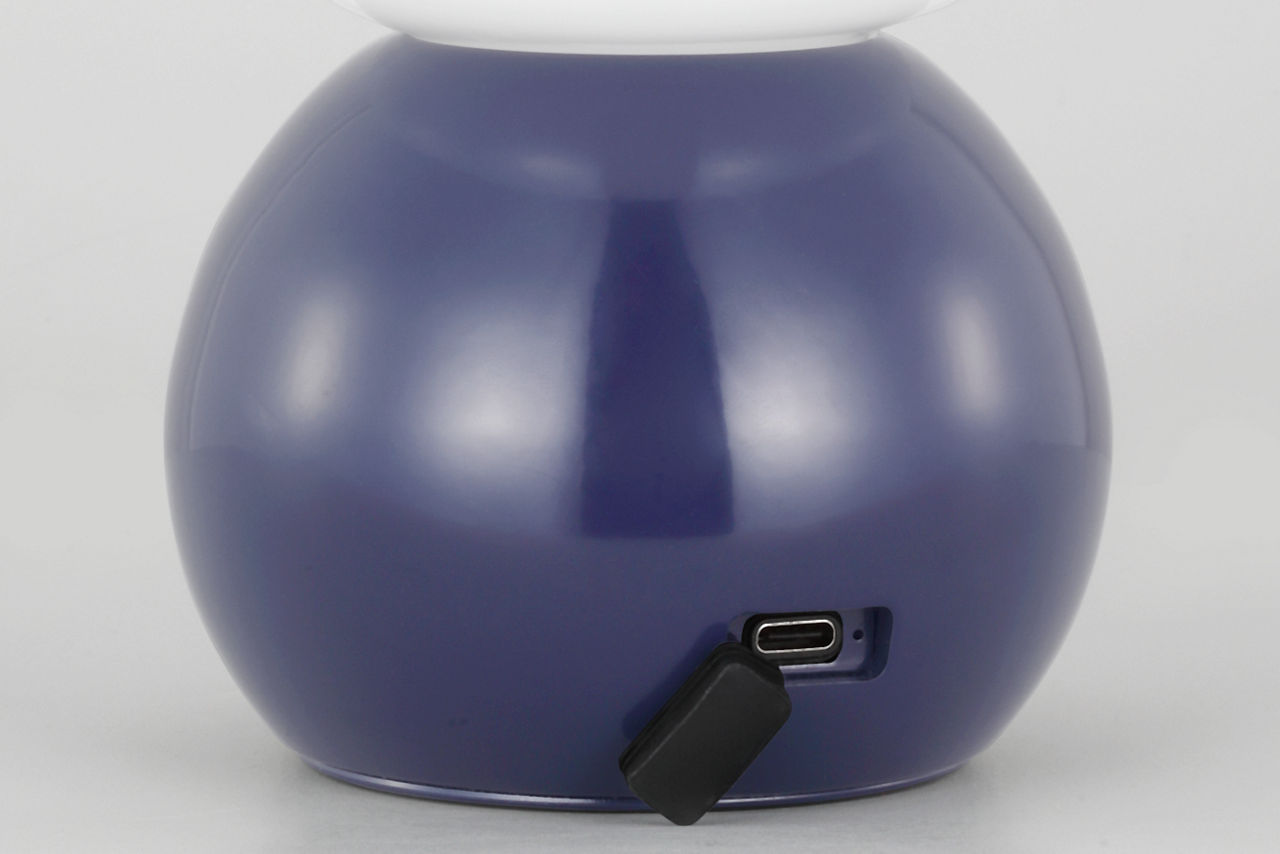 Suki Rechargeable Mini Table Lamp Navy Bulbs Inc