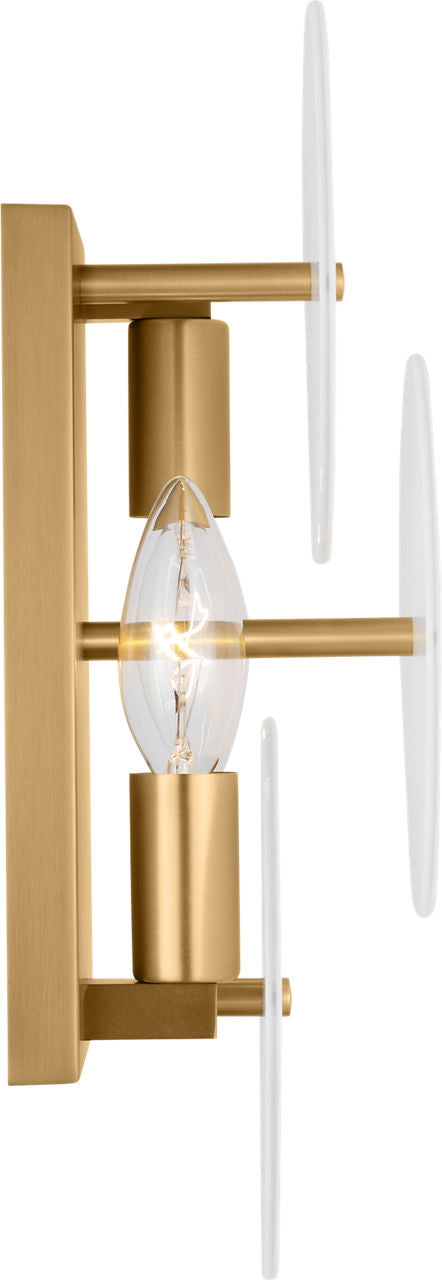 Emery Small Sconce Burnished Brass