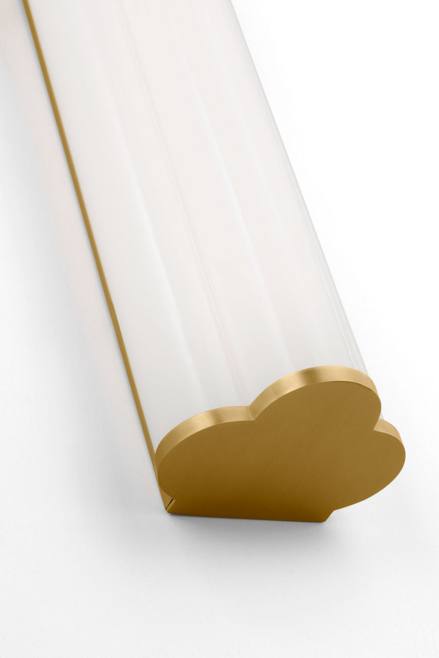 Freya Medium Vanity Burnished Brass Bulbs Inc