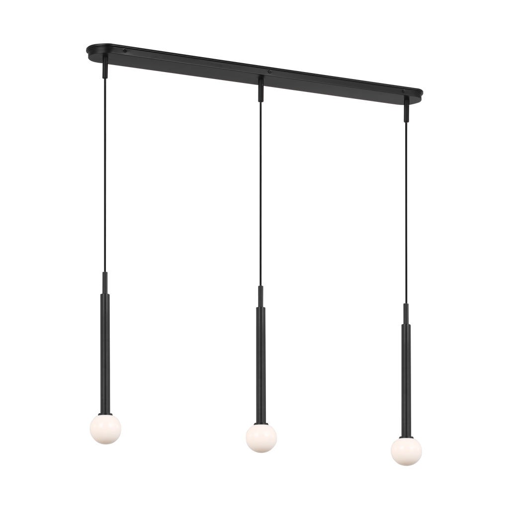 Nodes Small Linear Pendant Midnight Black