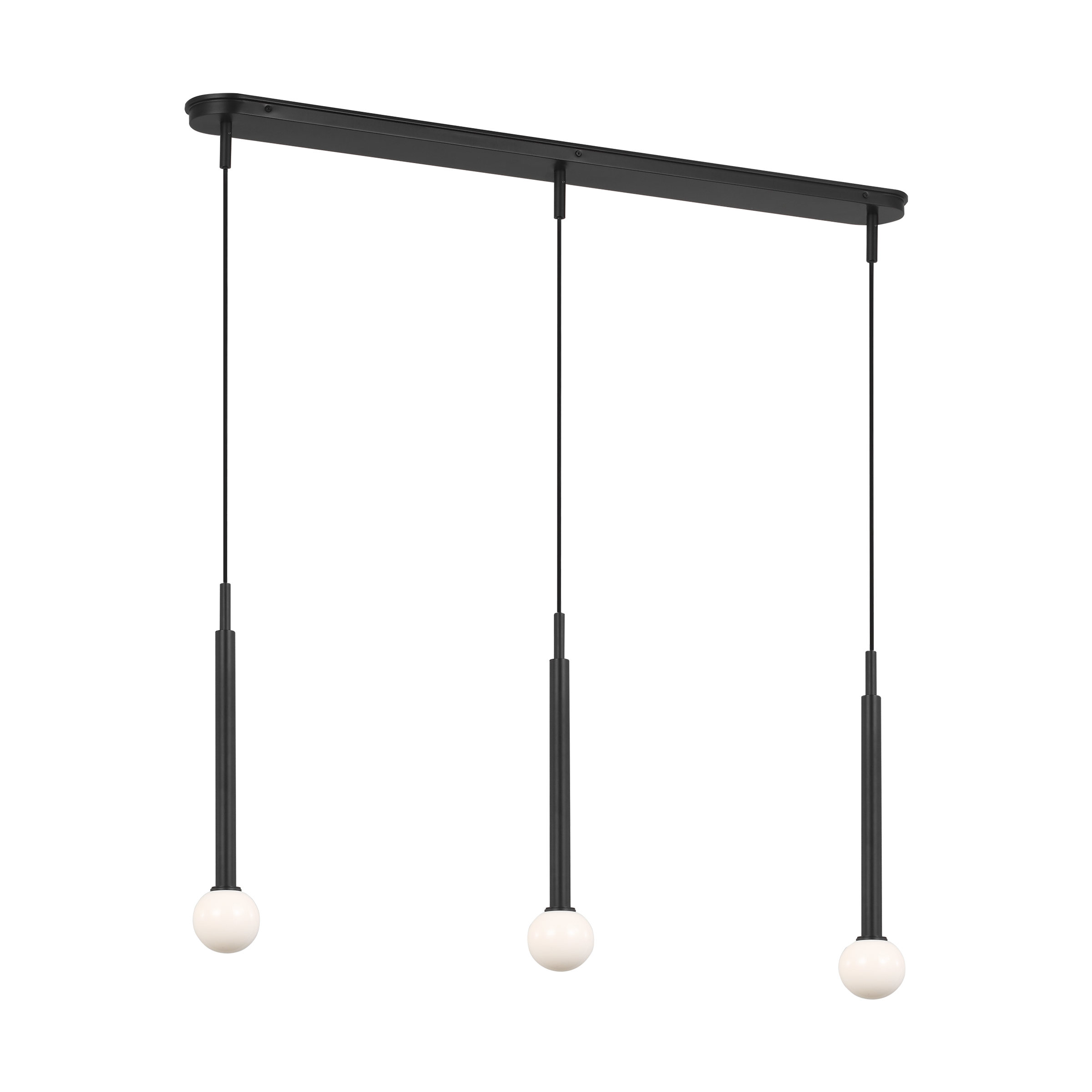 Nodes Small Linear Pendant Midnight Black