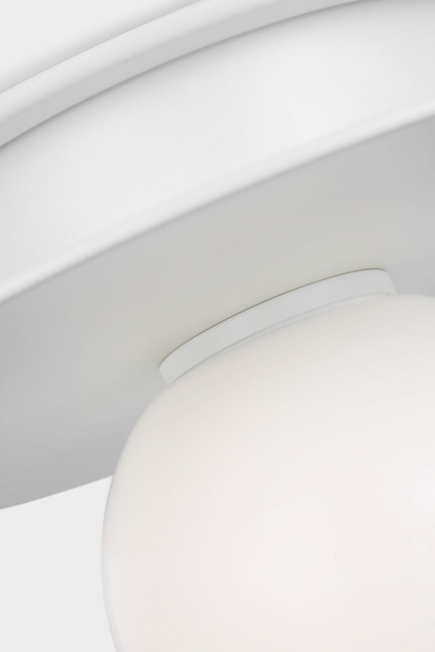 Nodes Small Flush Mount | Matte White