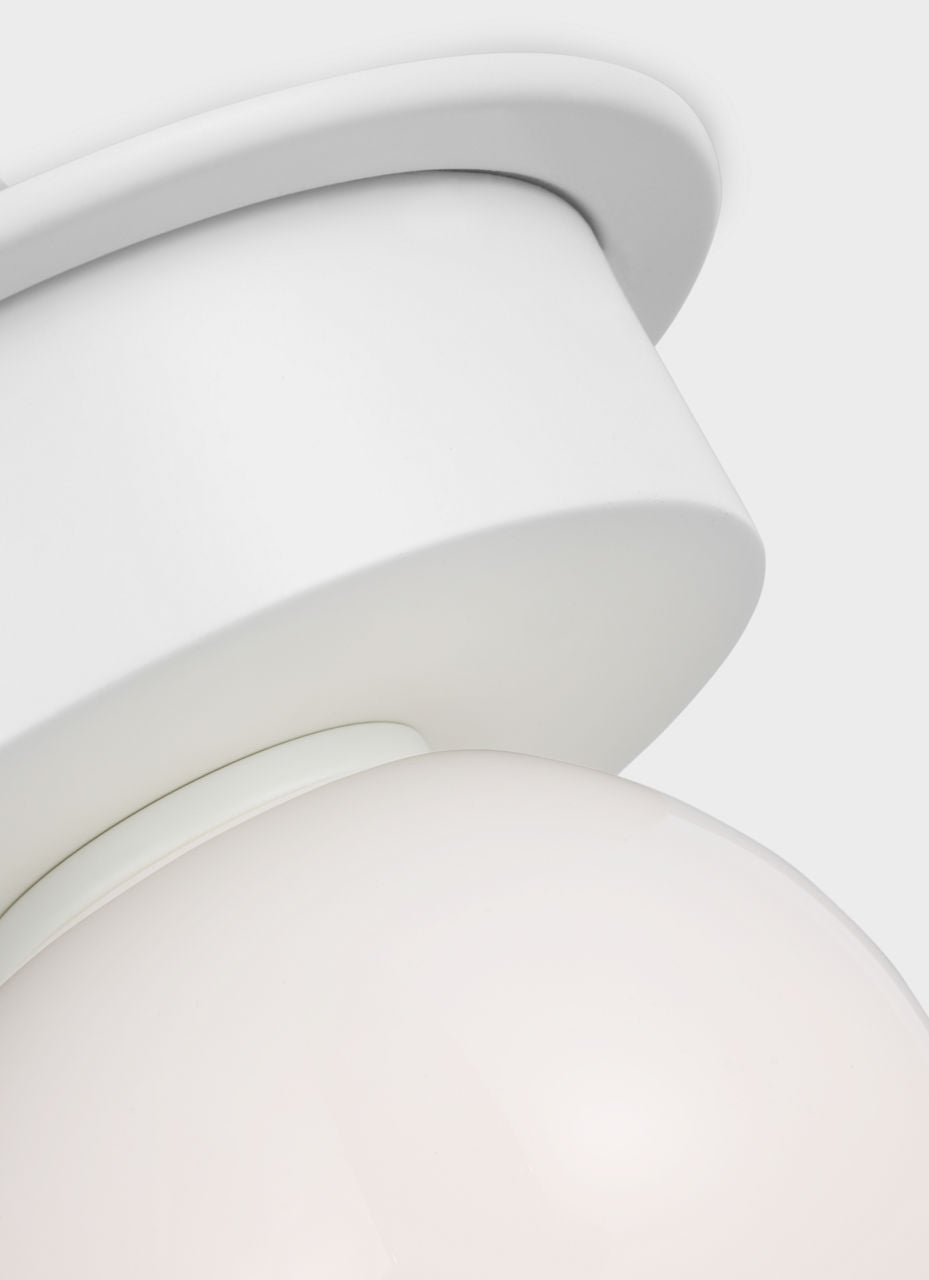 Nodes Small Flush Mount | Matte White