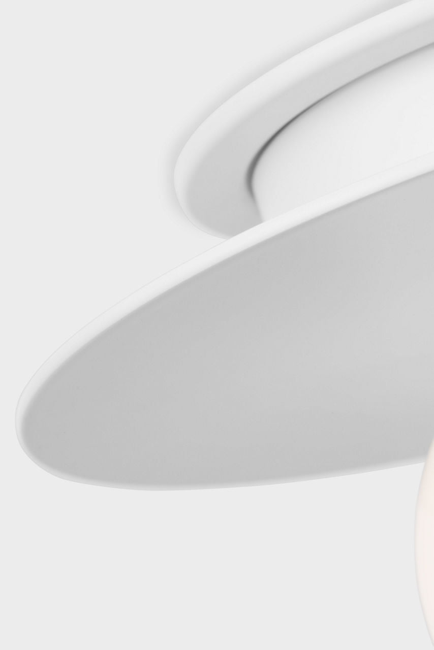 Nodes Small Flush Mount | Matte White
