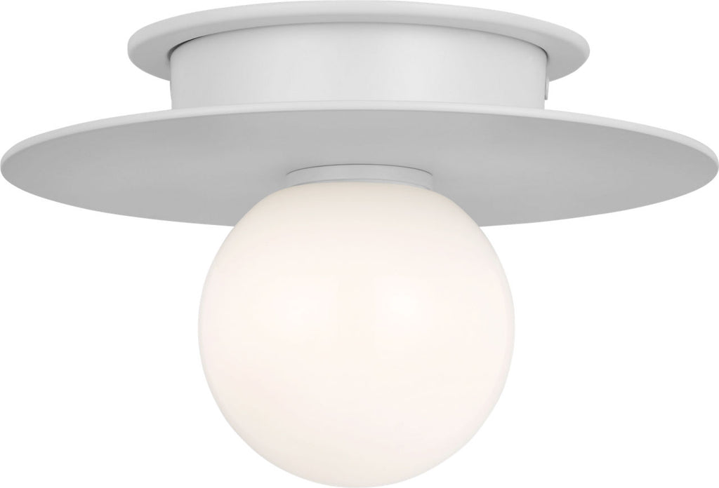 Nodes Small Flush Mount | Matte White