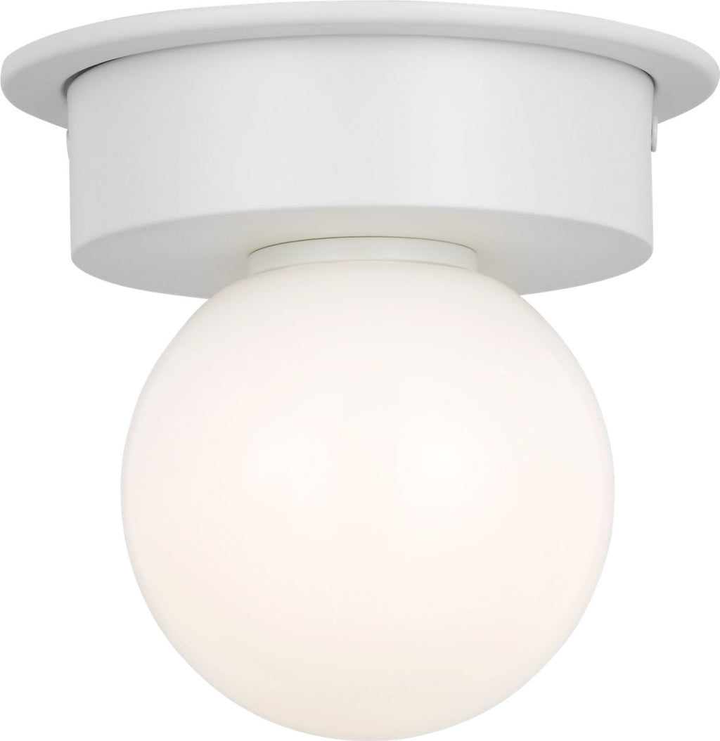 Nodes Small Flush Mount | Matte White