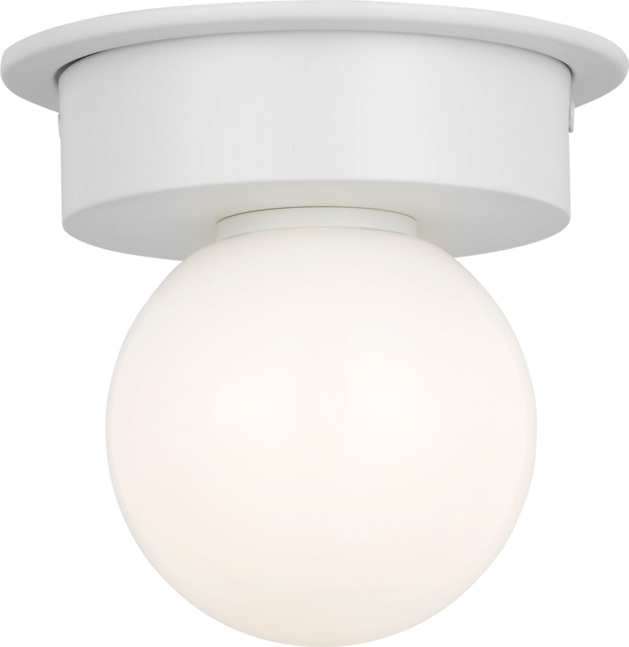 Nodes Small Flush Mount | Matte White
