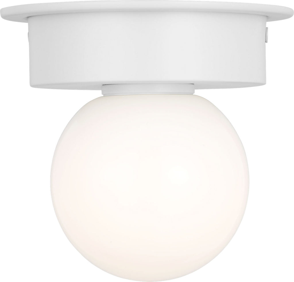 Nodes Small Flush Mount | Matte White