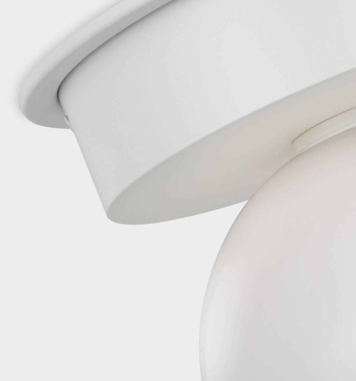 Nodes Large Flush Mount | Matte White