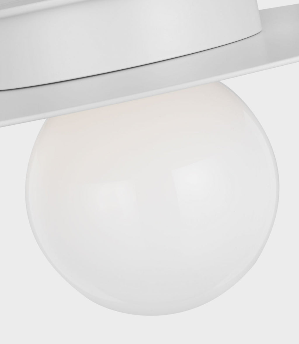 Nodes Large Flush Mount | Matte White