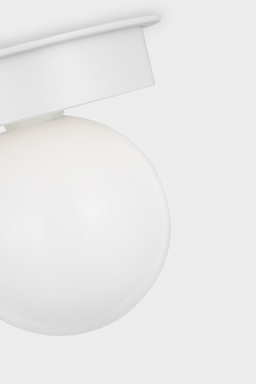 Nodes Large Flush Mount | Matte White