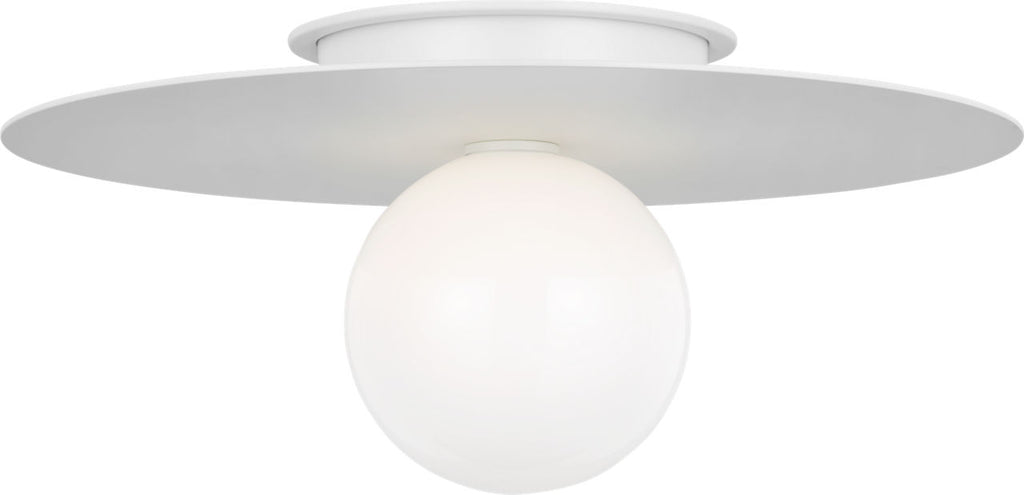 Nodes Large Flush Mount | Matte White