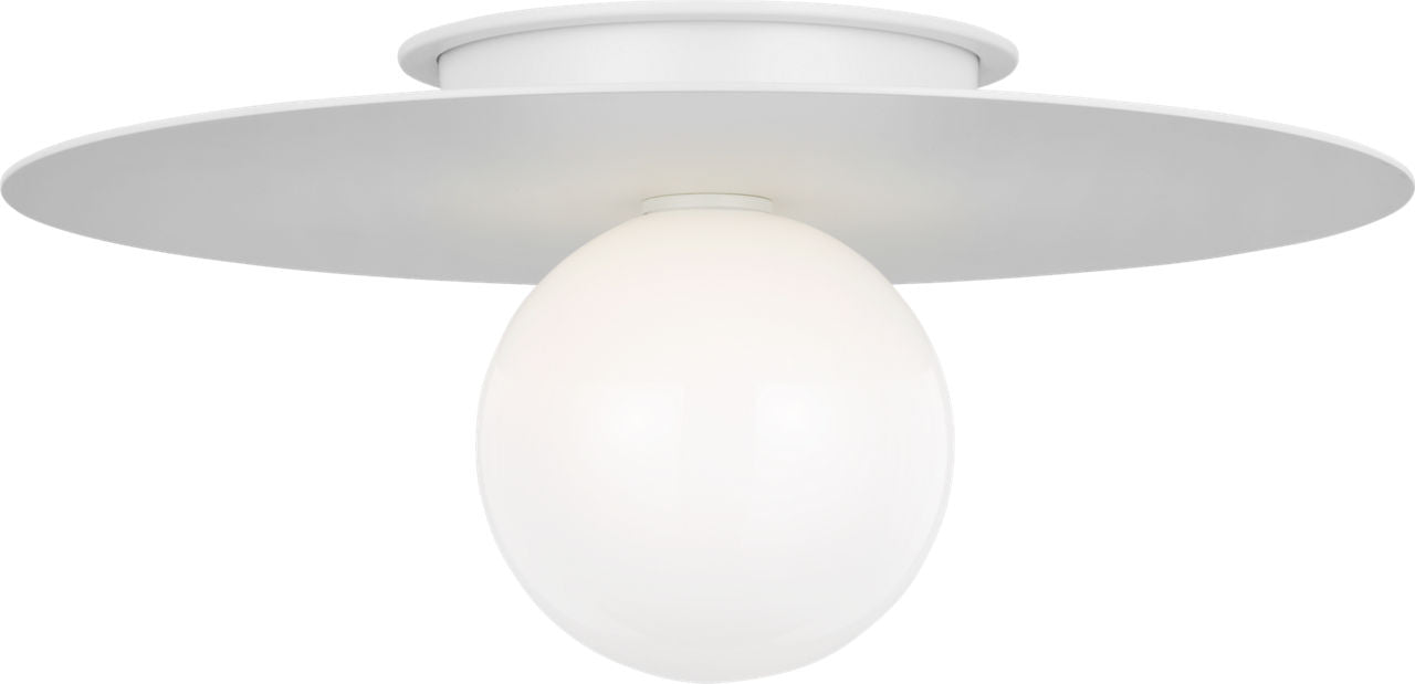 Nodes Large Flush Mount | Matte White