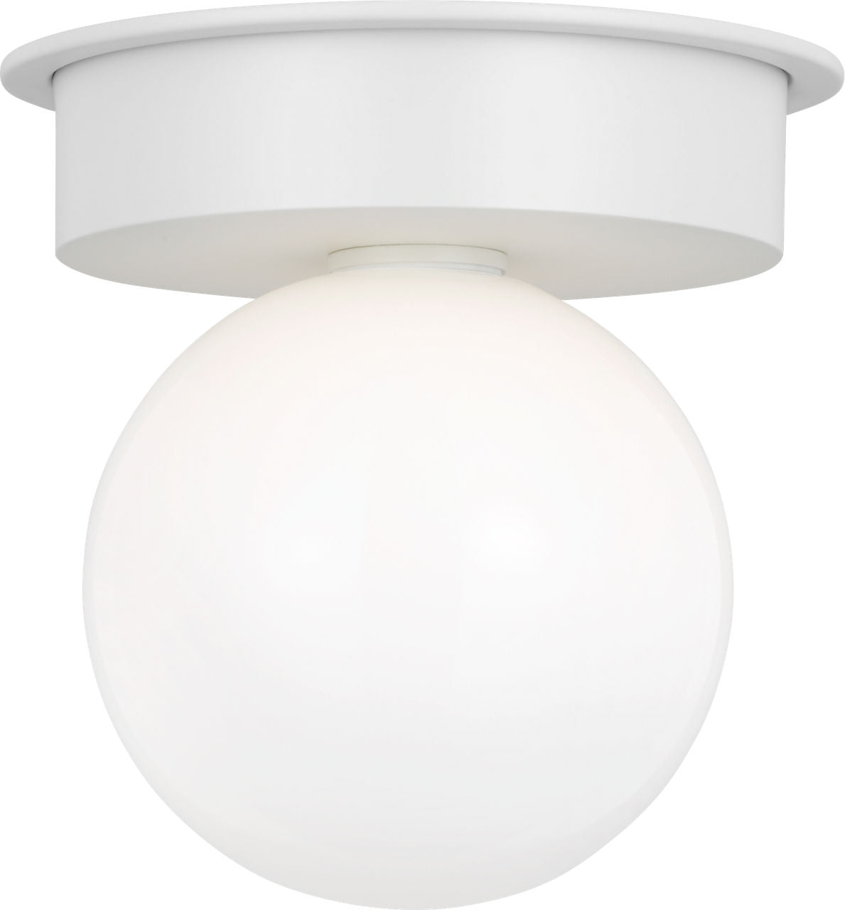 Nodes Large Flush Mount | Matte White