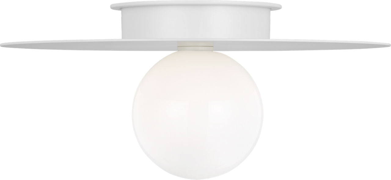 Nodes Large Flush Mount | Matte White