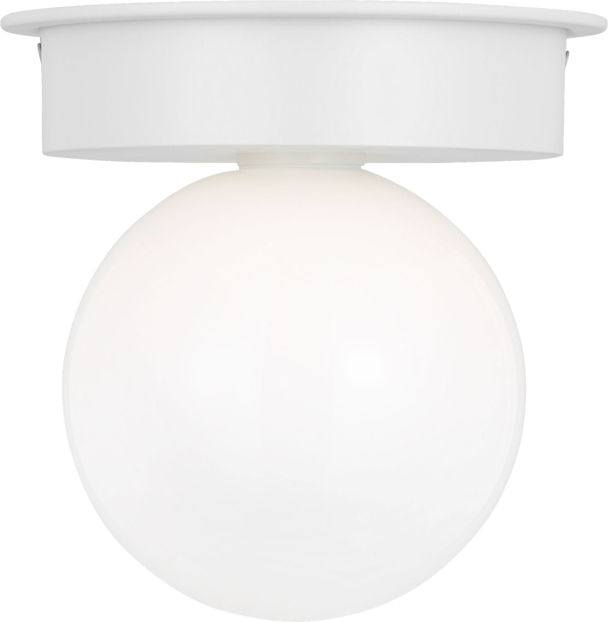 Nodes Large Flush Mount | Matte White