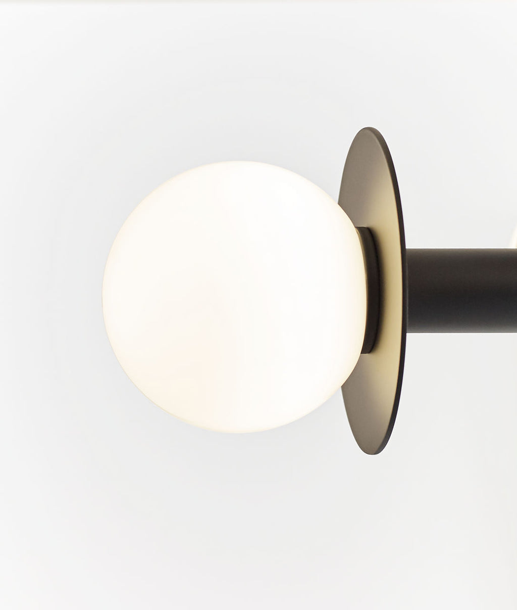 Nodes Semi-Flush Mount Midnight Black
