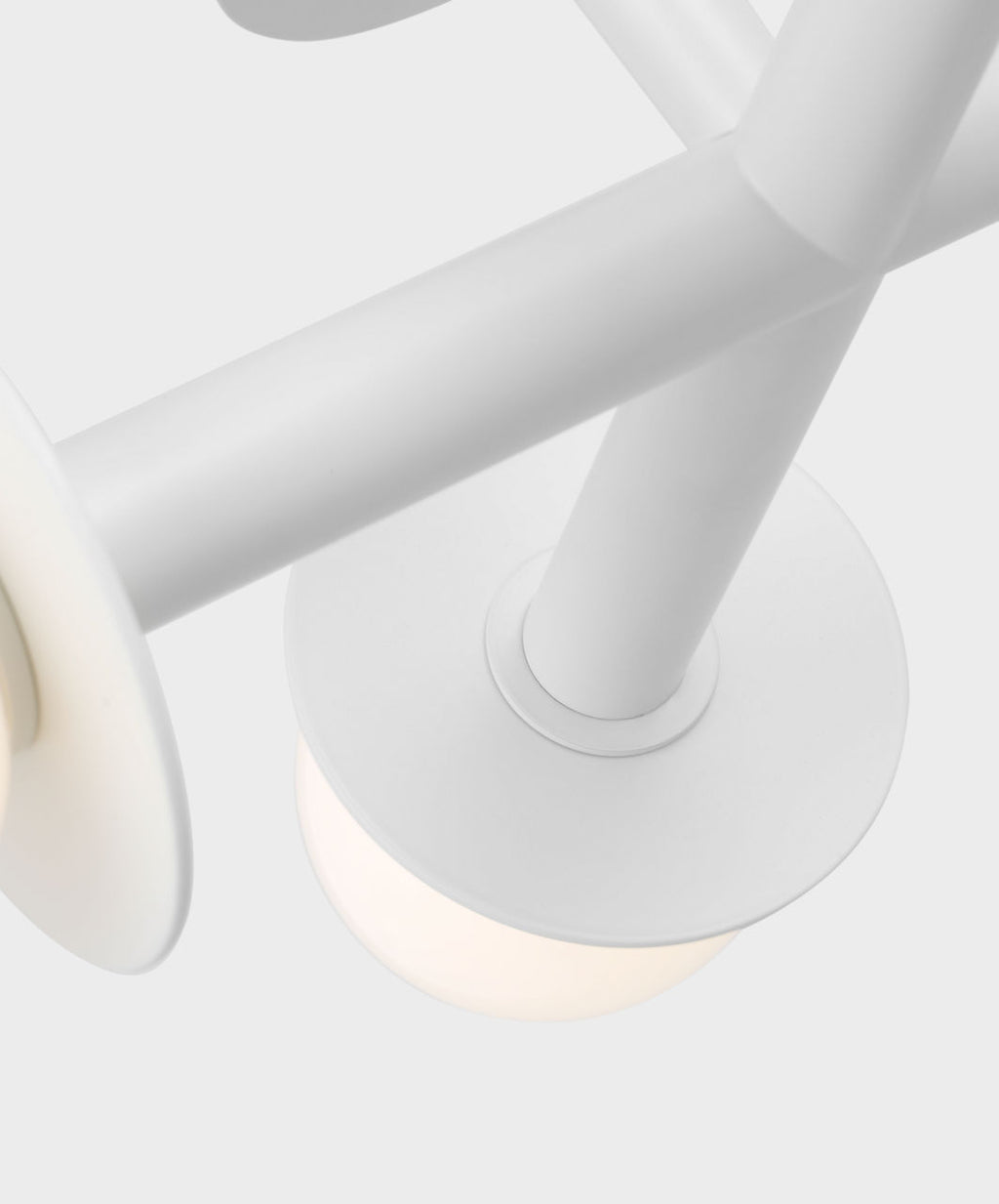 Nodes Semi-Flush Mount Matte White