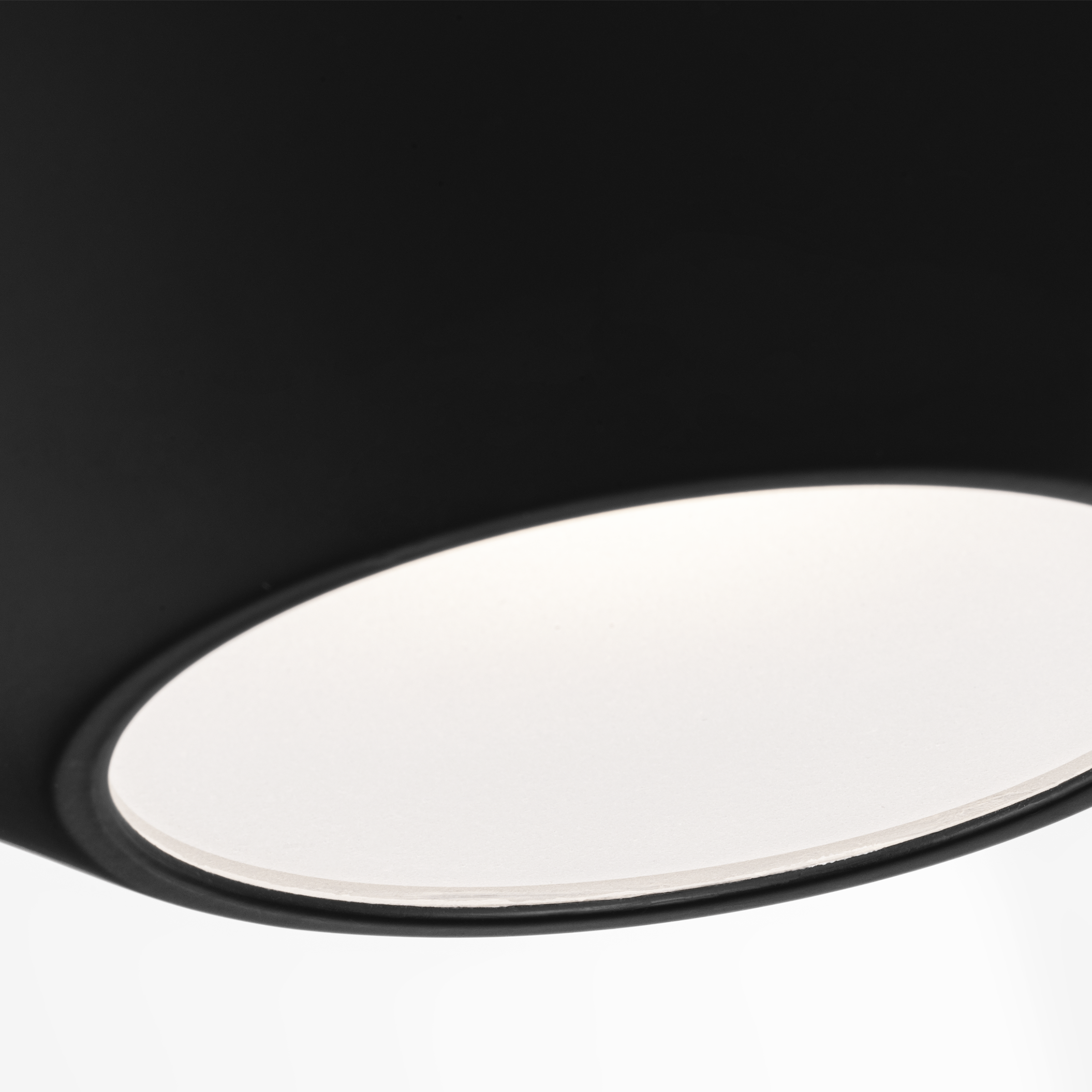 Echo Medium Flush Mount Midnight Black Bulbs Inc