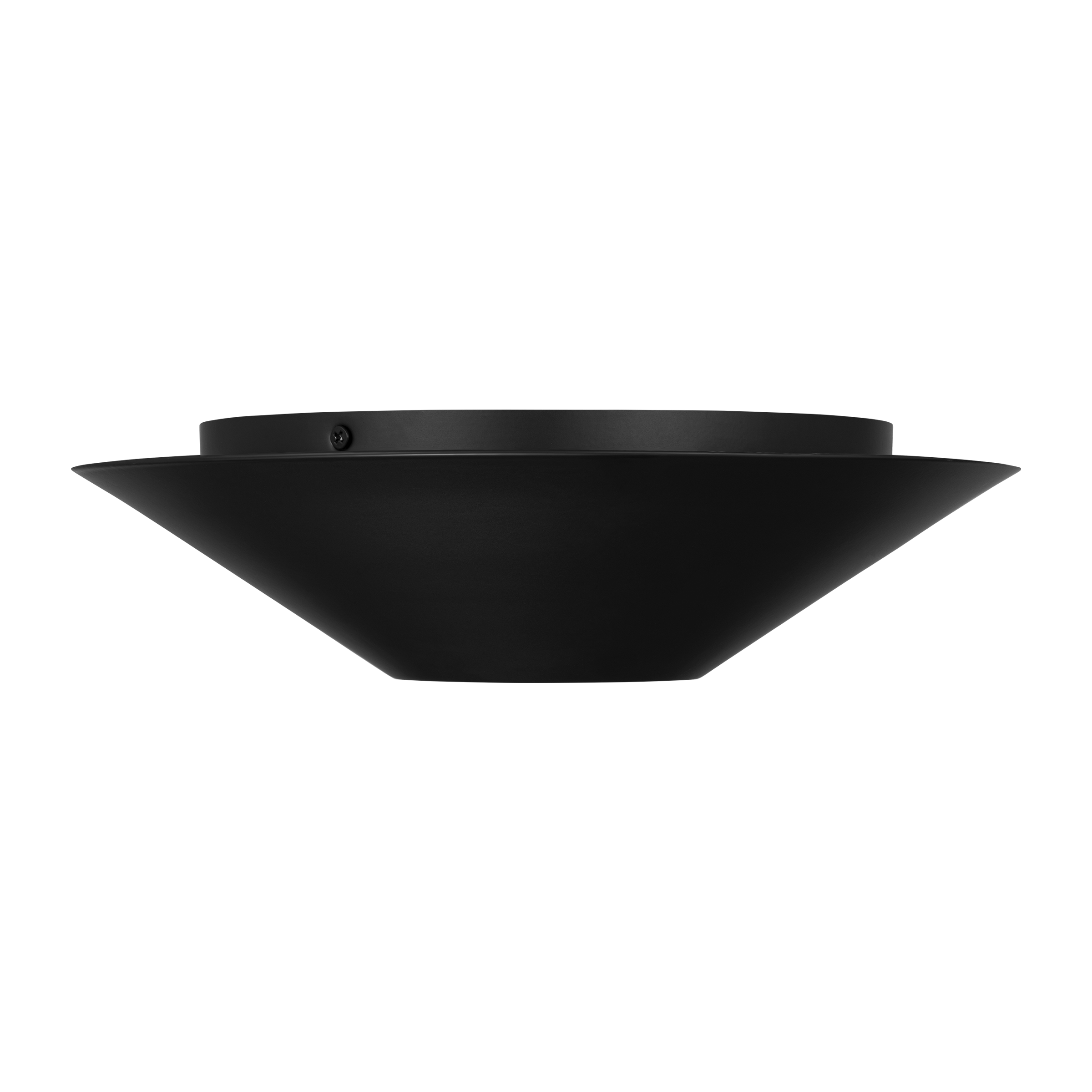 Echo Medium Flush Mount Midnight Black Bulbs Inc