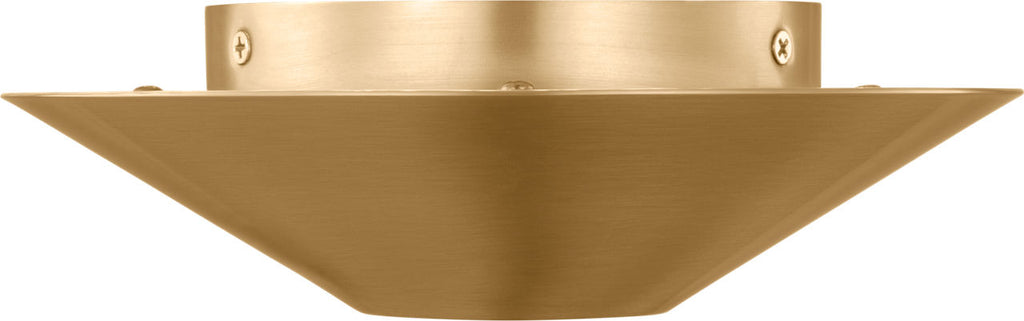 Echo Small Flush Mount and Sconce Burnished Brass Bulbs Inc