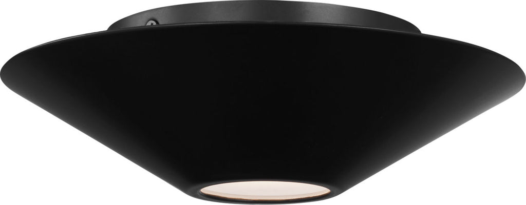Echo Small Flush Mount Midnight Black Bulbs Inc