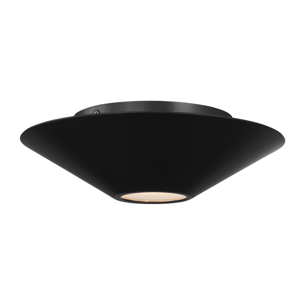 Echo Small Flush Mount Midnight Black Bulbs Inc