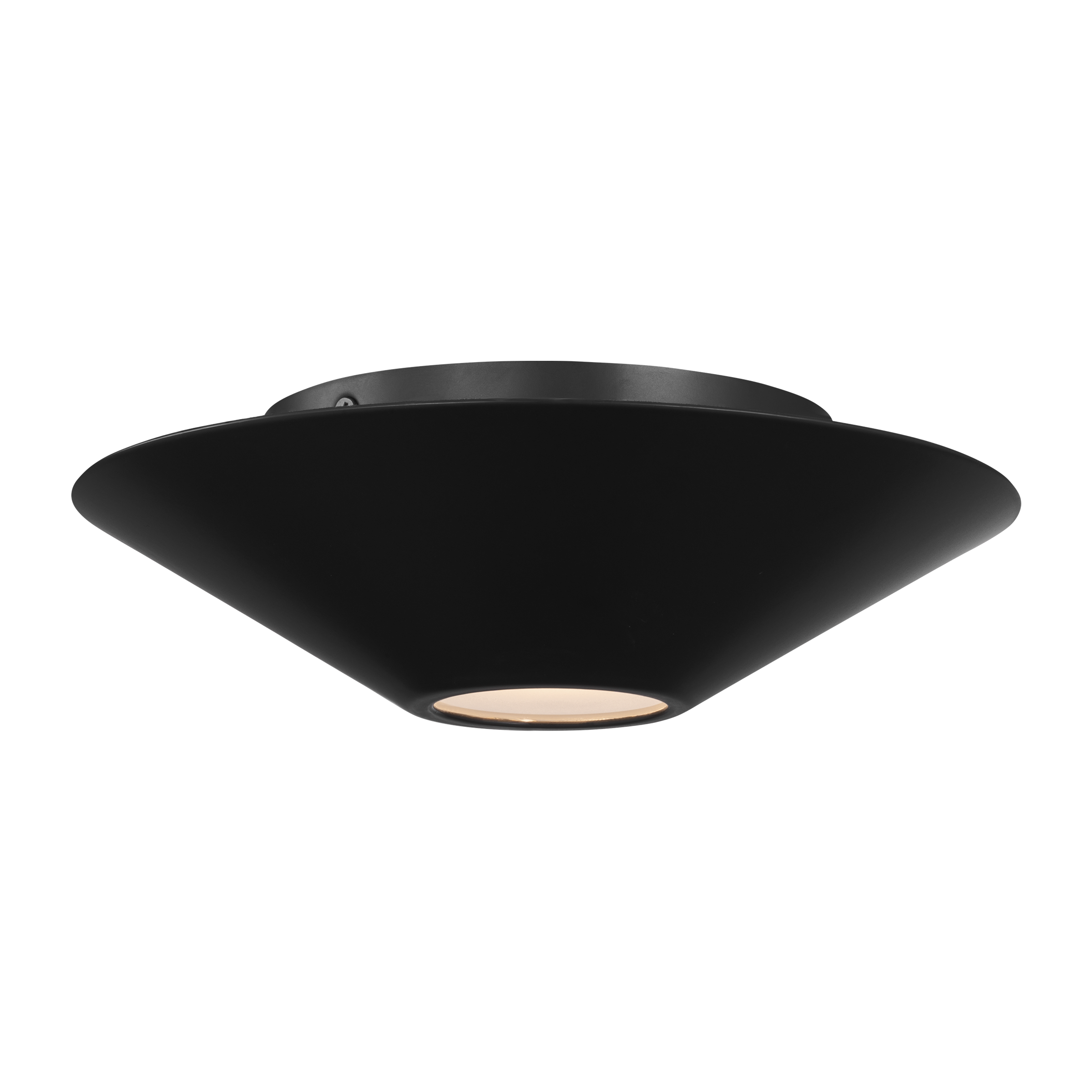 Echo Small Flush Mount Midnight Black Bulbs Inc