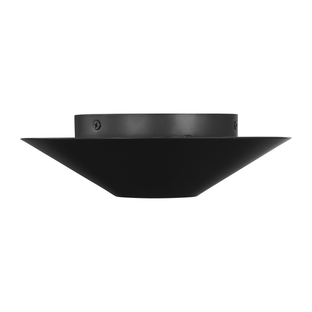 Echo Small Flush Mount Midnight Black Bulbs Inc