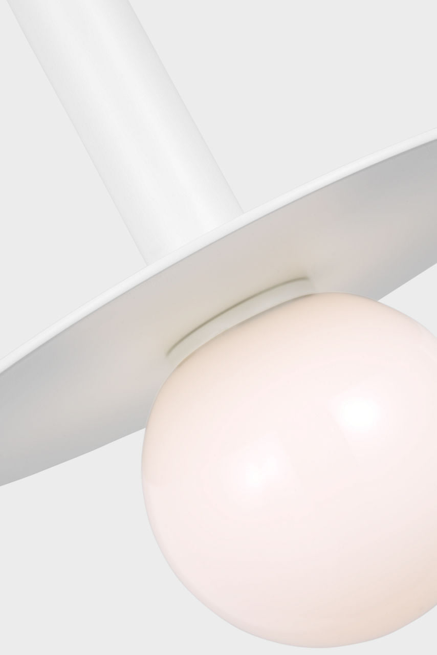 Nodes Short Pendant | Matte White