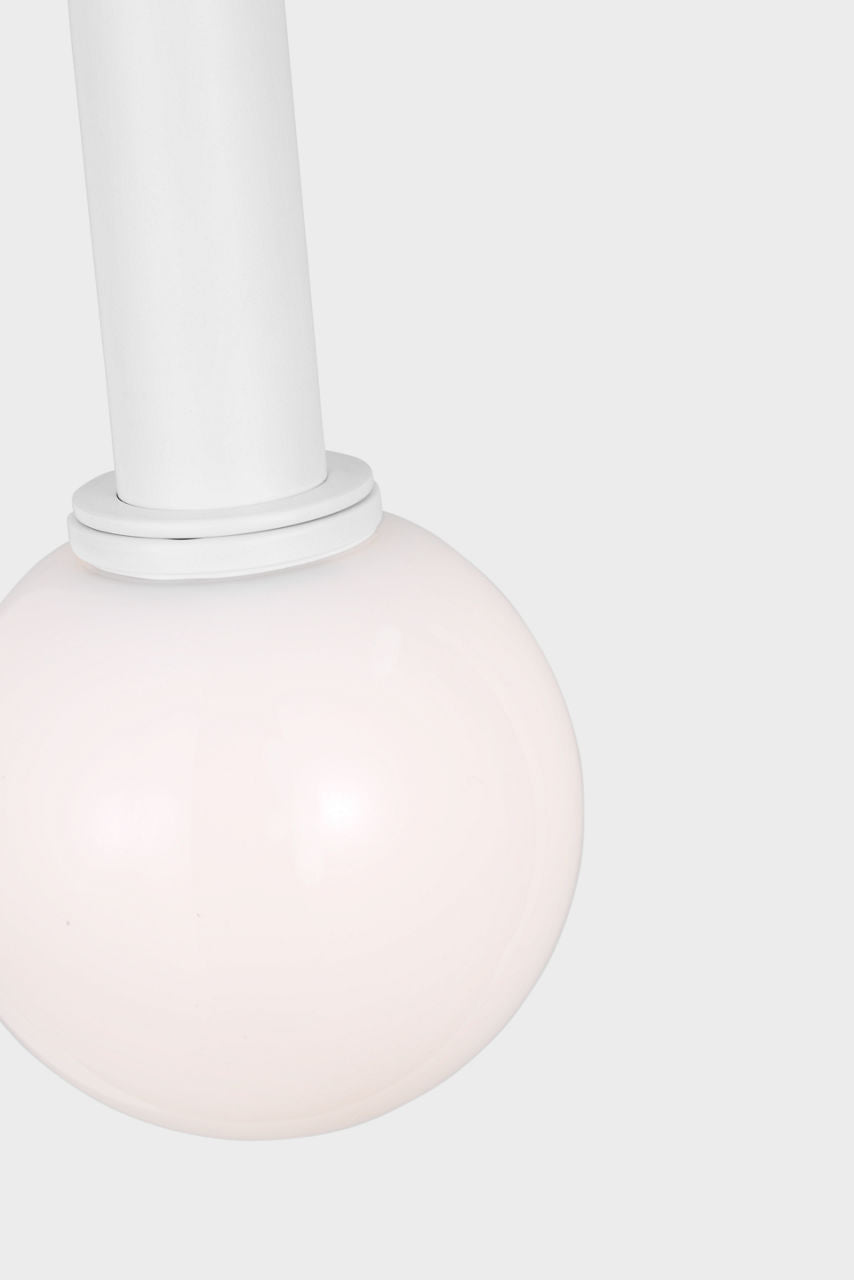 Nodes Short Pendant | Matte White