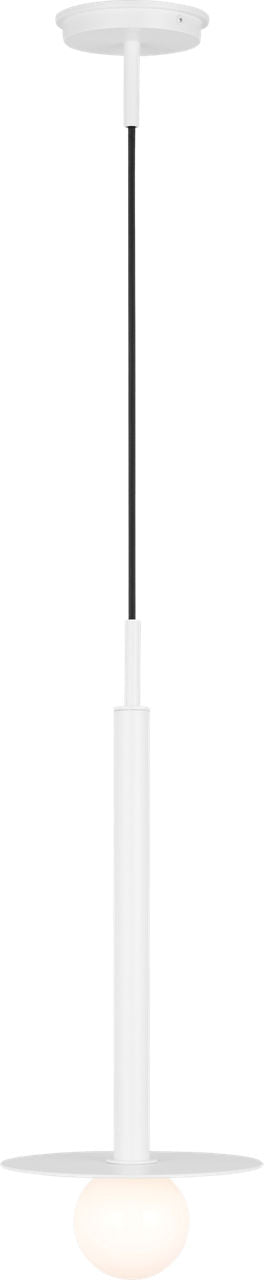 Nodes Short Pendant | Matte White