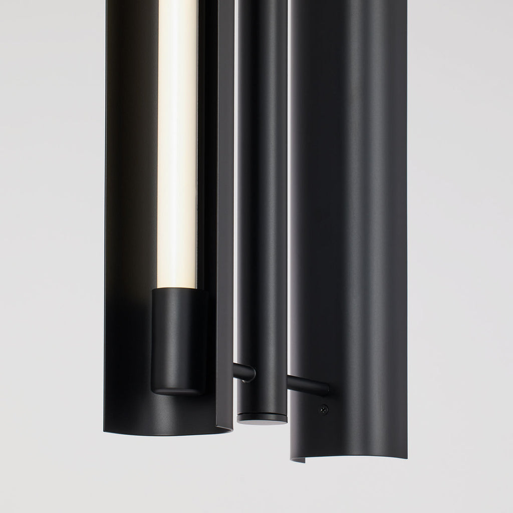 Carson Two Light Pendant Midnight Black Bulbs Inc