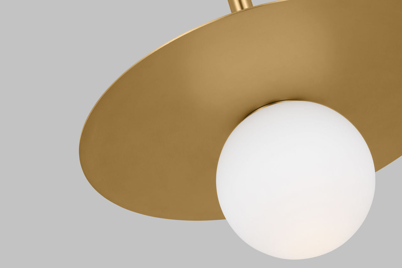 Nodes Large Pendant Burnished Brass