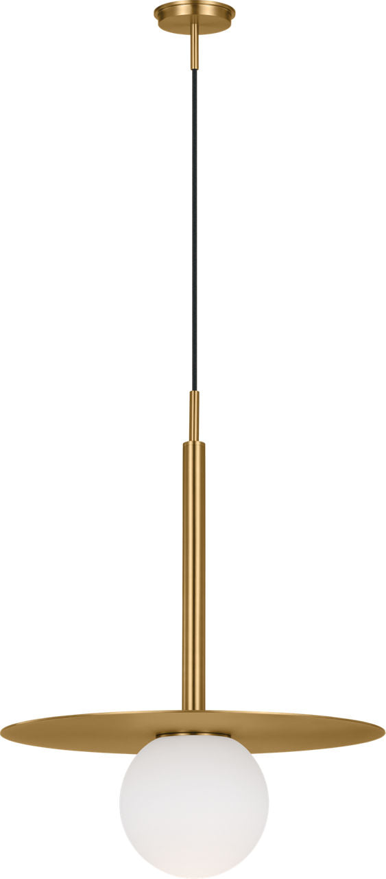 Nodes Large Pendant Burnished Brass