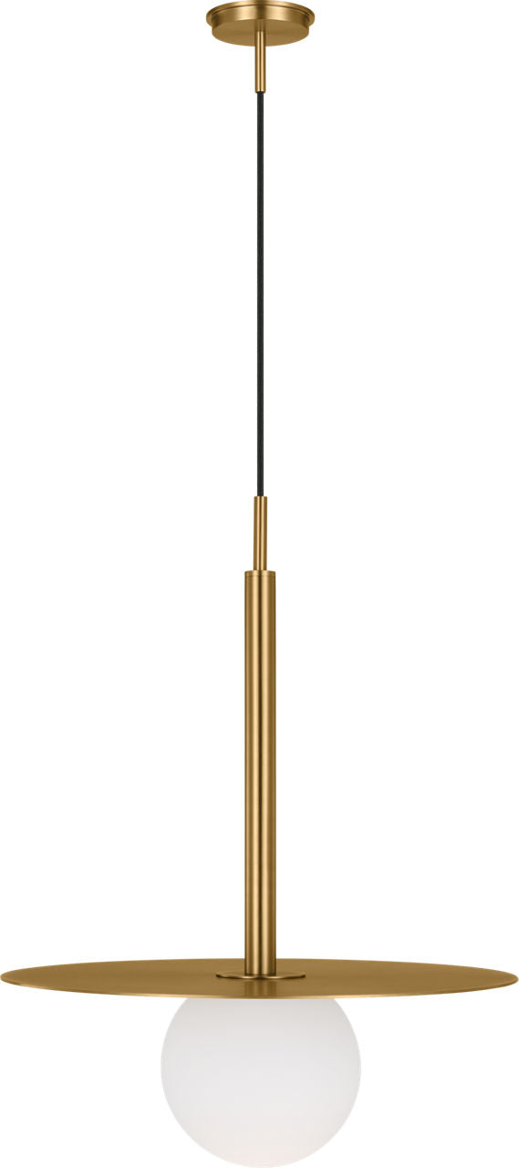 Nodes Large Pendant Burnished Brass