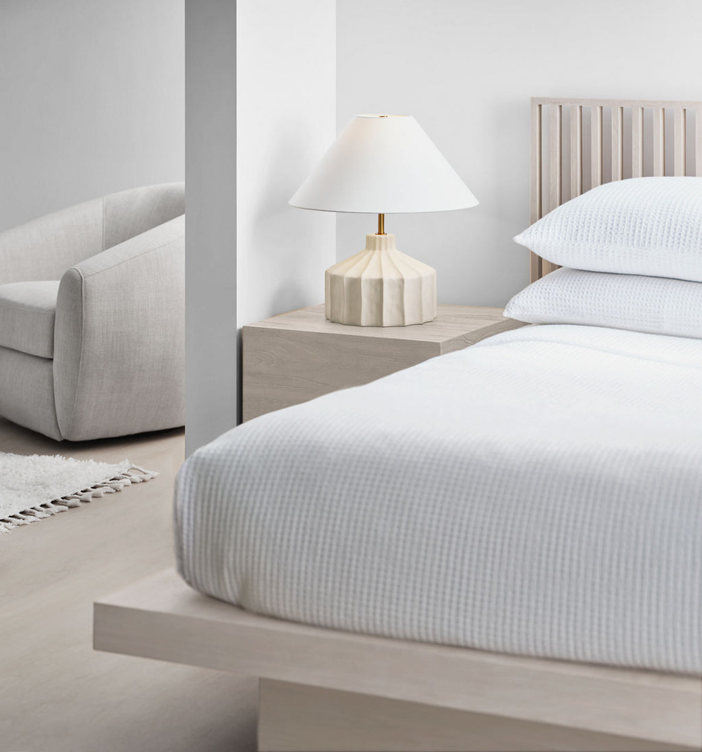 Veneto Medium Table Lamp Matte Concrete Bulbs Inc
