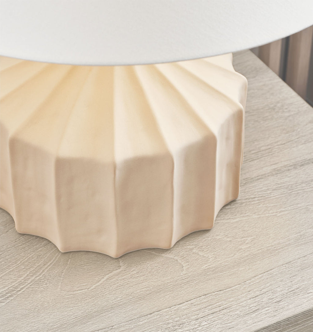 Veneto Medium Table Lamp Matte Concrete Bulbs Inc