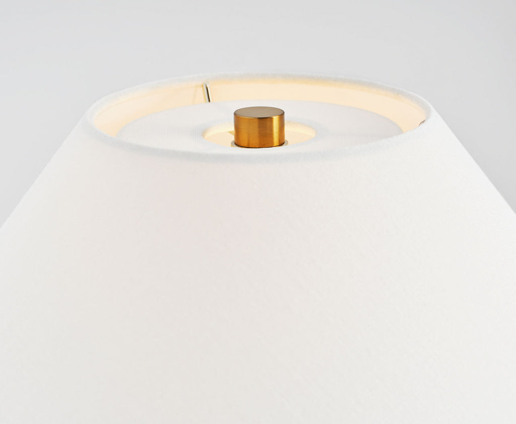 Veneto Medium Table Lamp Matte Concrete Bulbs Inc