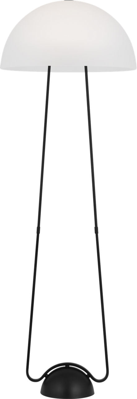 Nido Floor Lamp Midnight Black Bulbs Inc