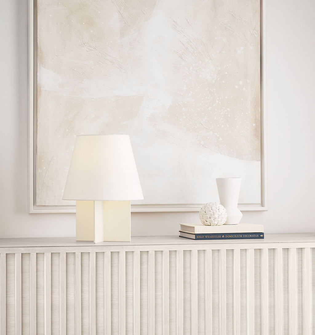 Blocco Small Table Lamp Soft Linen