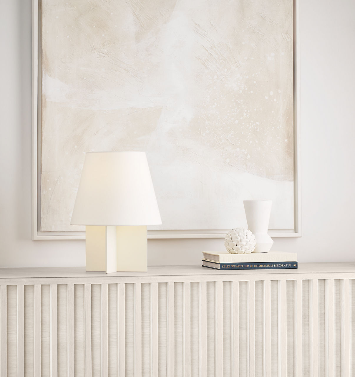 Blocco Small Table Lamp Soft Linen