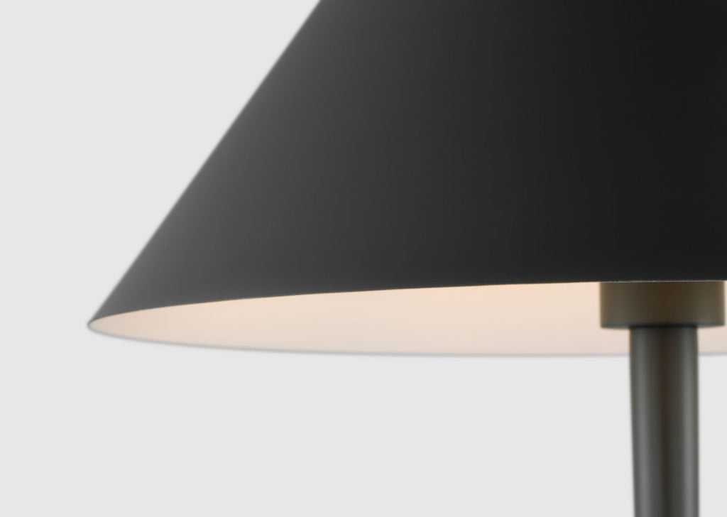 Contra Medium Table Lamp Matte Charcoal Black
