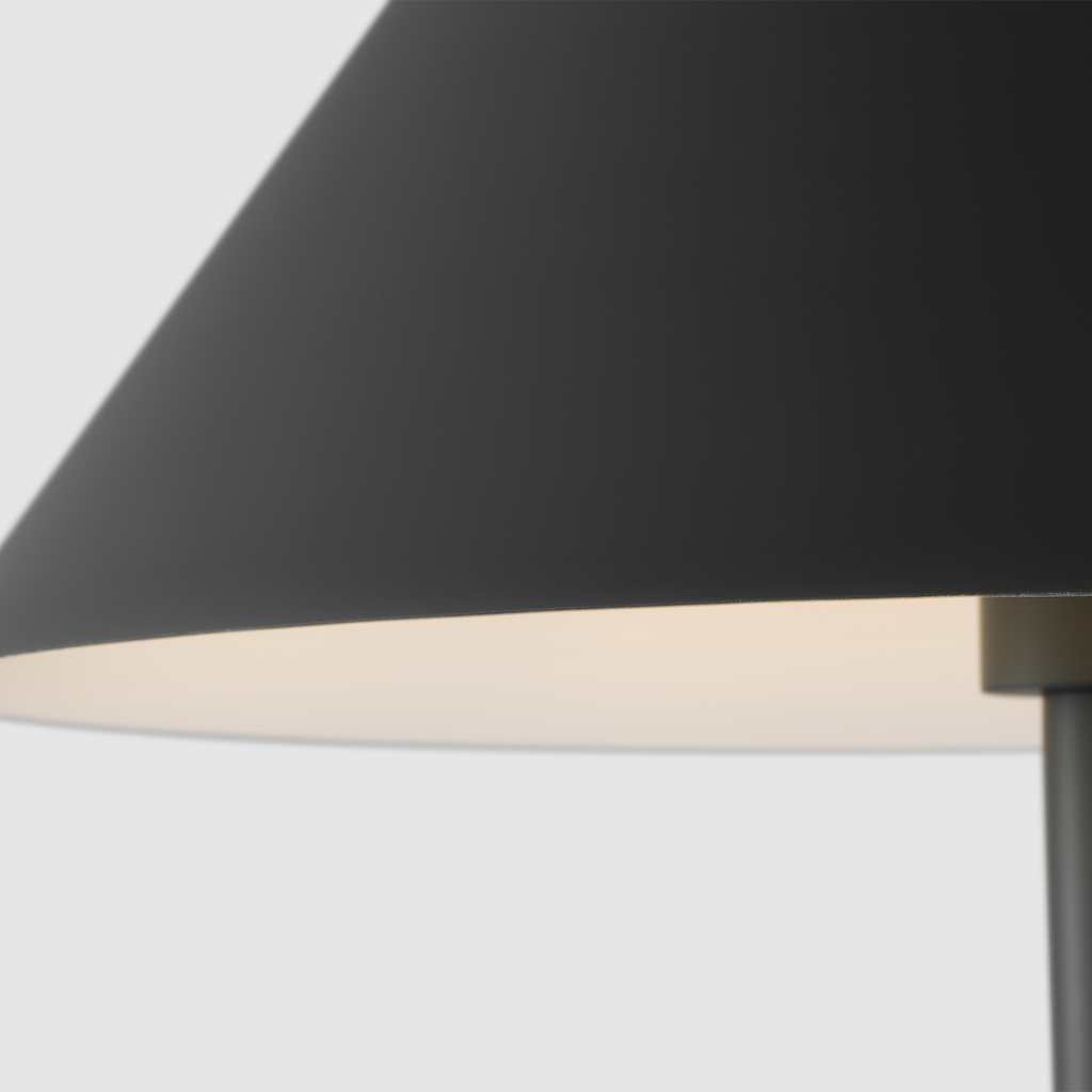 Contra Medium Table Lamp Matte Charcoal Black