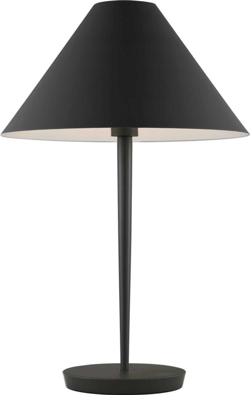 Contra Medium Table Lamp Matte Charcoal Black