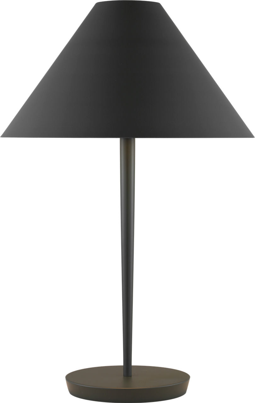 Contra Medium Table Lamp Matte Charcoal Black