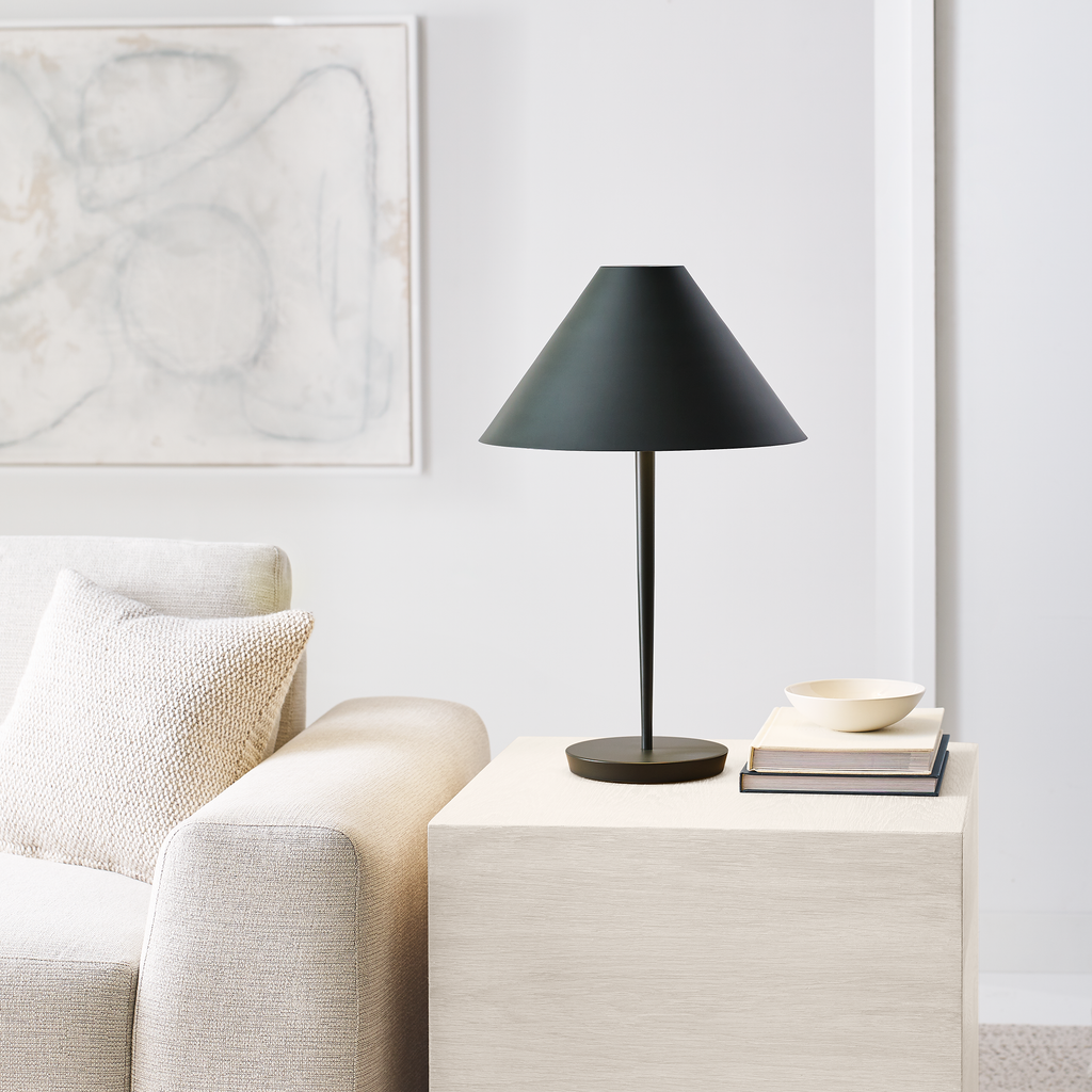 Contra Medium Table Lamp Matte Charcoal Black